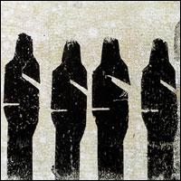 Kompozíció négy fekete figurával