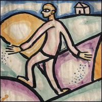 Figura dombok között