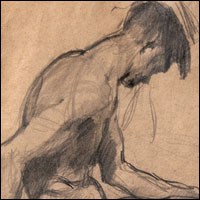 Férfiakt  tanulmány